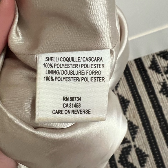 BCBGMaxAzria: VINTAGE Champagne Babydoll Mini Dress - Picture 6 of 6